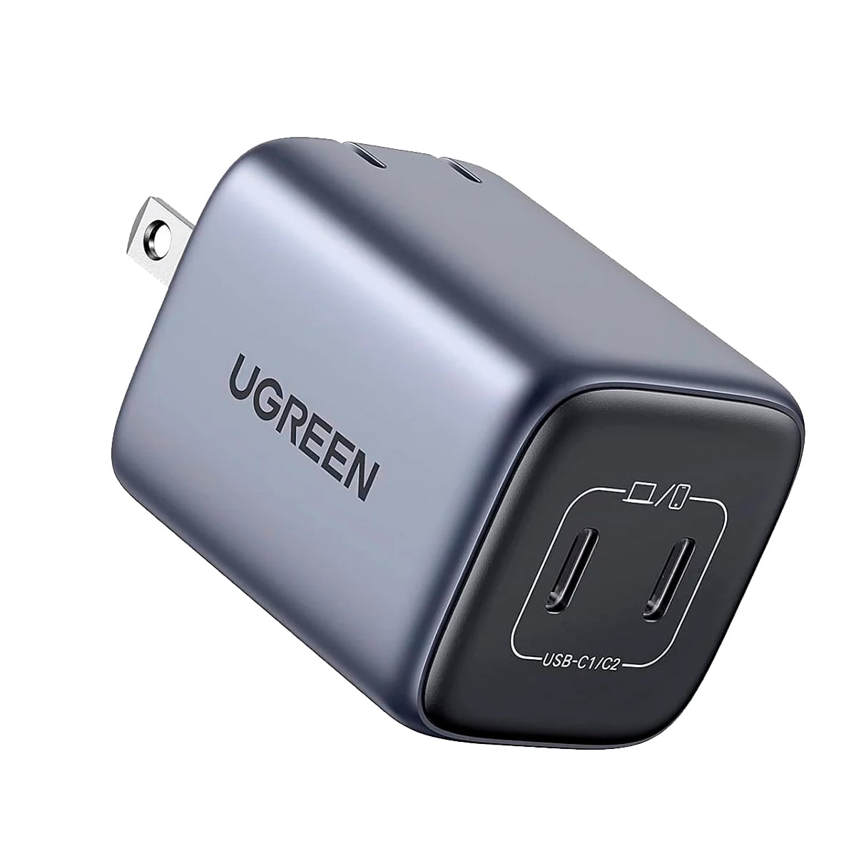 CARGADOR UGREEN NEXODE DE 45W, 2X USB-C, QUICK CHARGE 4.0 - 1