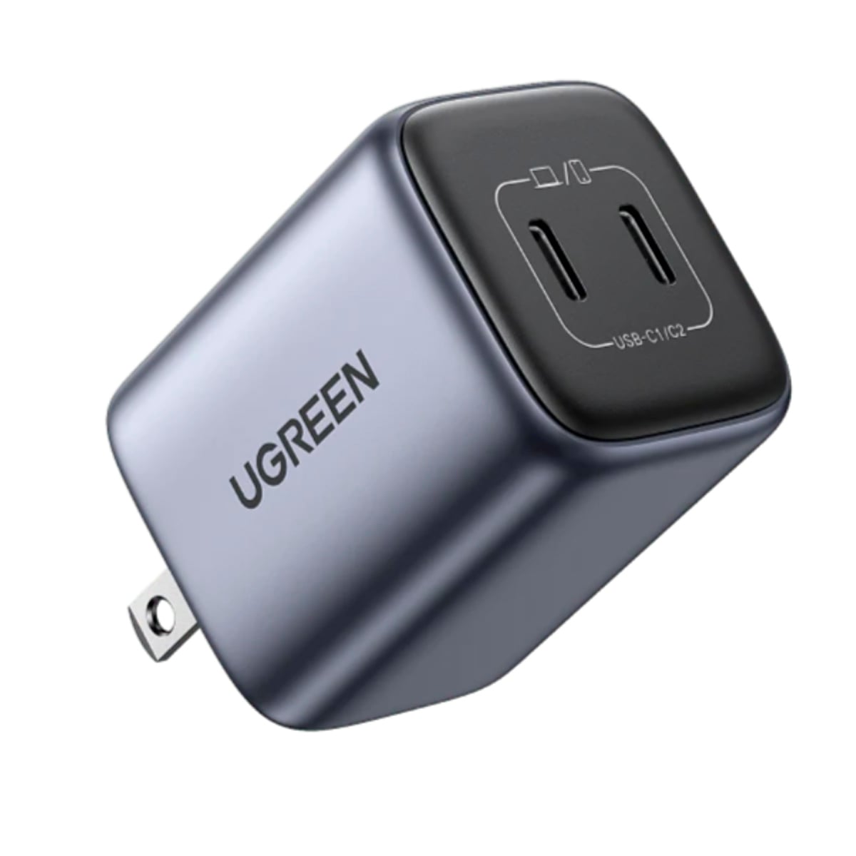 CARGADOR UGREEN NEXODE DE 45W, 2X USB-C, QUICK CHARGE 4.0 - 2