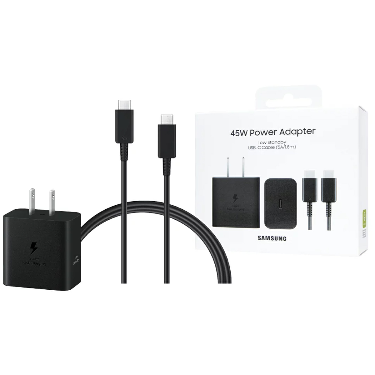 CARGADOR SAMSUNG 45W GAN CABLE 5A 1.8M PARA S25, S25 PLUS - 1