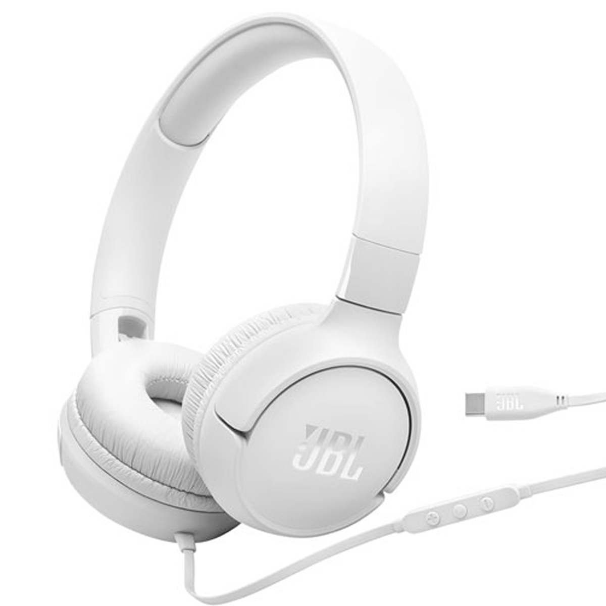 AUDIFONOS JBL TUNE 520C CON CONECTOR TIPO-C - BLANCO - 1