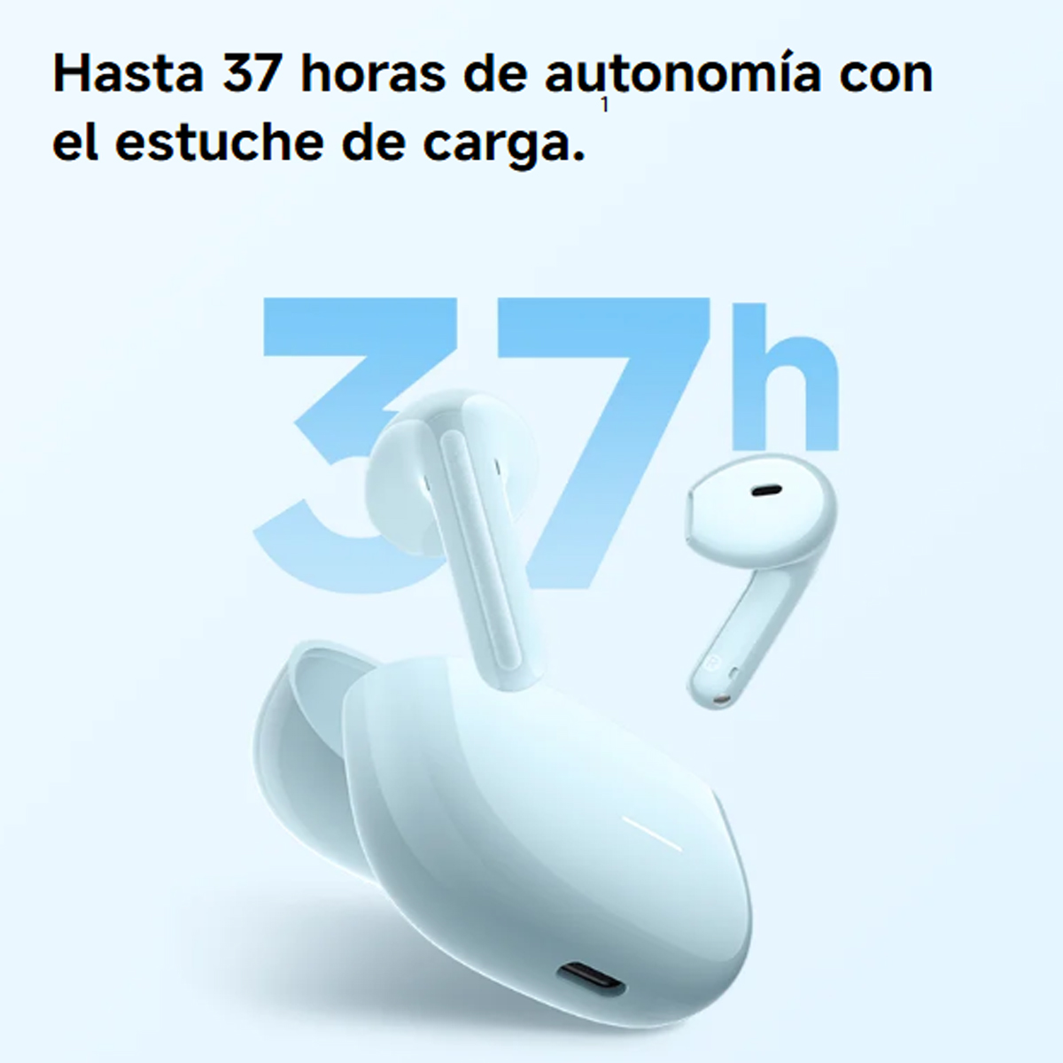 REDMI BUDS 8 ACTIVE BLUE CON MICRÓFONO AI BATTERY 37HR - 4