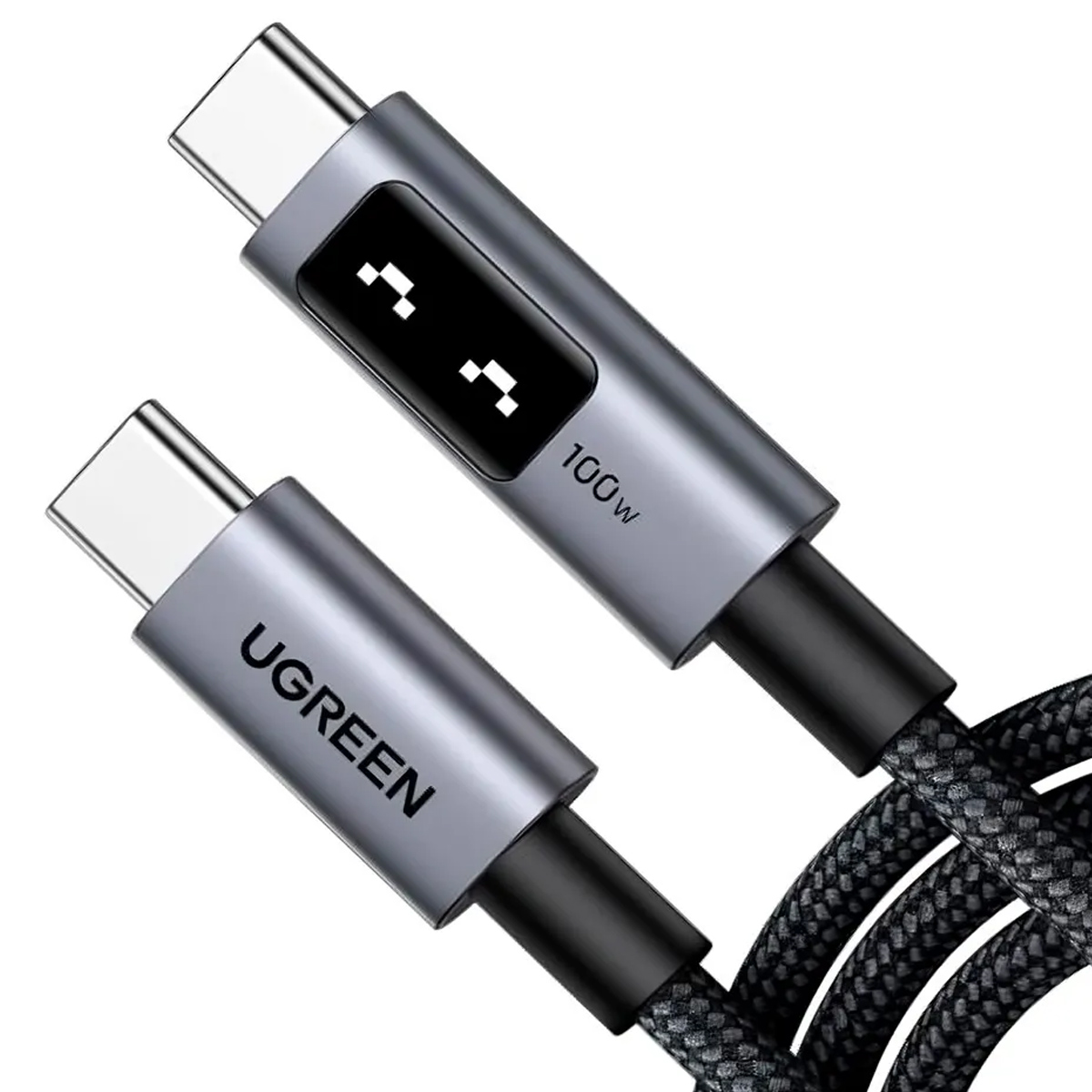 UGREEN CARGADOR ROBOT 100W + CABLE CARITA 100W 1M NEGRO - 6