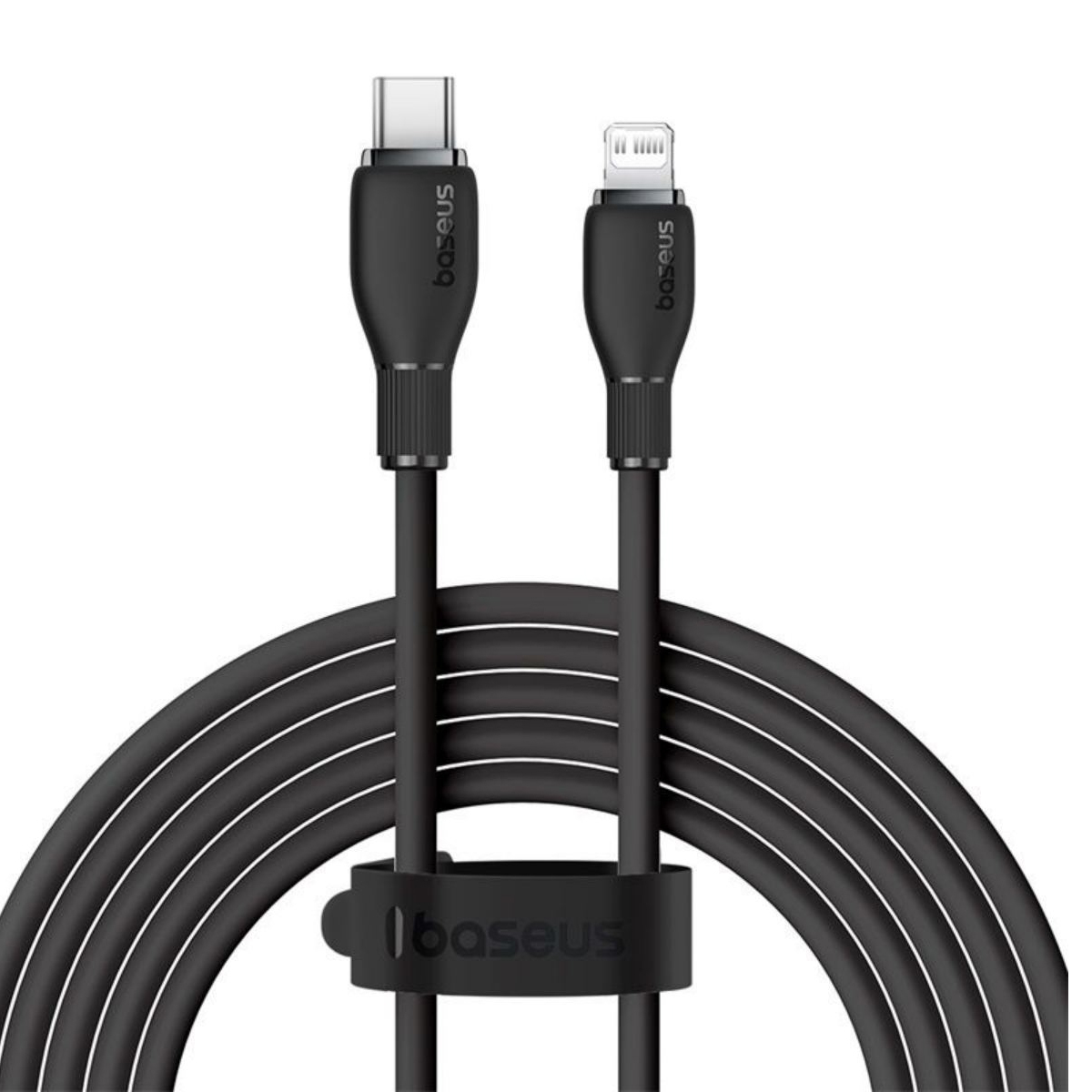 CABLE BASEUS PARA IPHONE IPAD USB-C A LIGHTNING 20W CARGA RAPIDA - NEGRO - 4