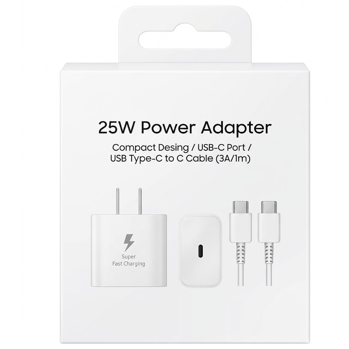 CARGADOR DE 25W COMPATIBLE CON A55/A56/A57 - BLANCO - 1