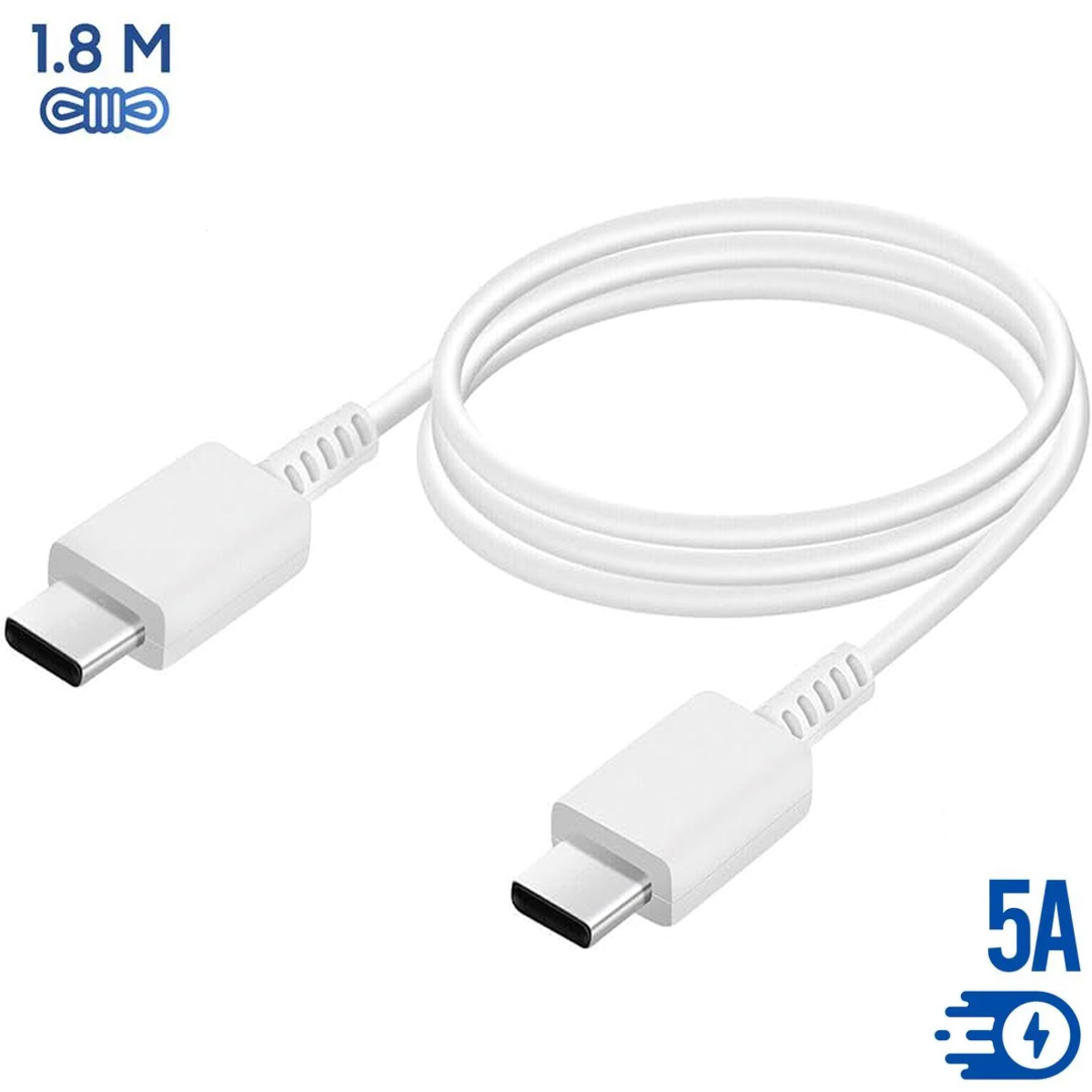 CABLE SAMSUNG 5 AMPERIOS / 1.8 METROS BLANCO - 1