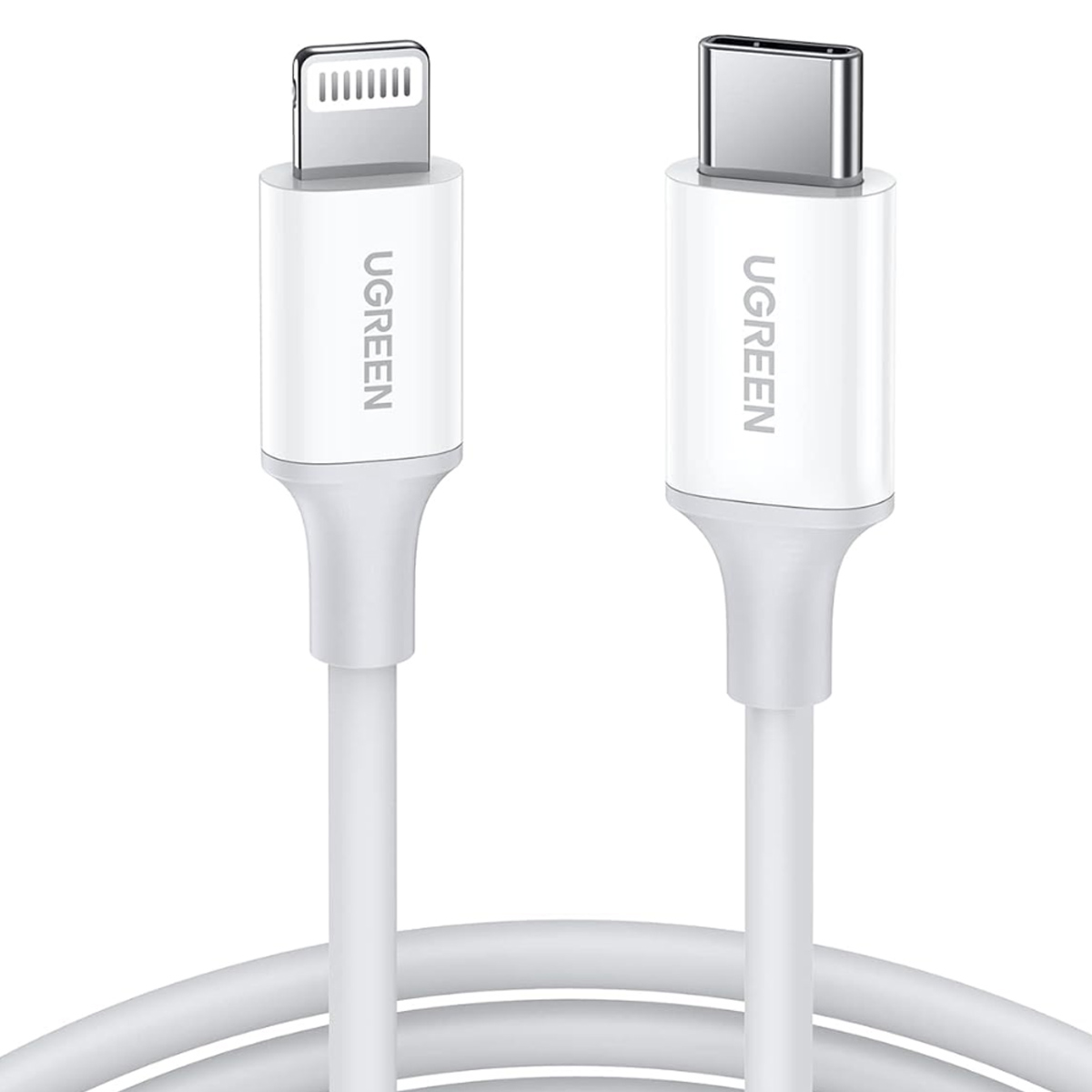 CABLE UGREEN USB-C A LIGHTNING 1M BLANCO US171 BLANCO - 1
