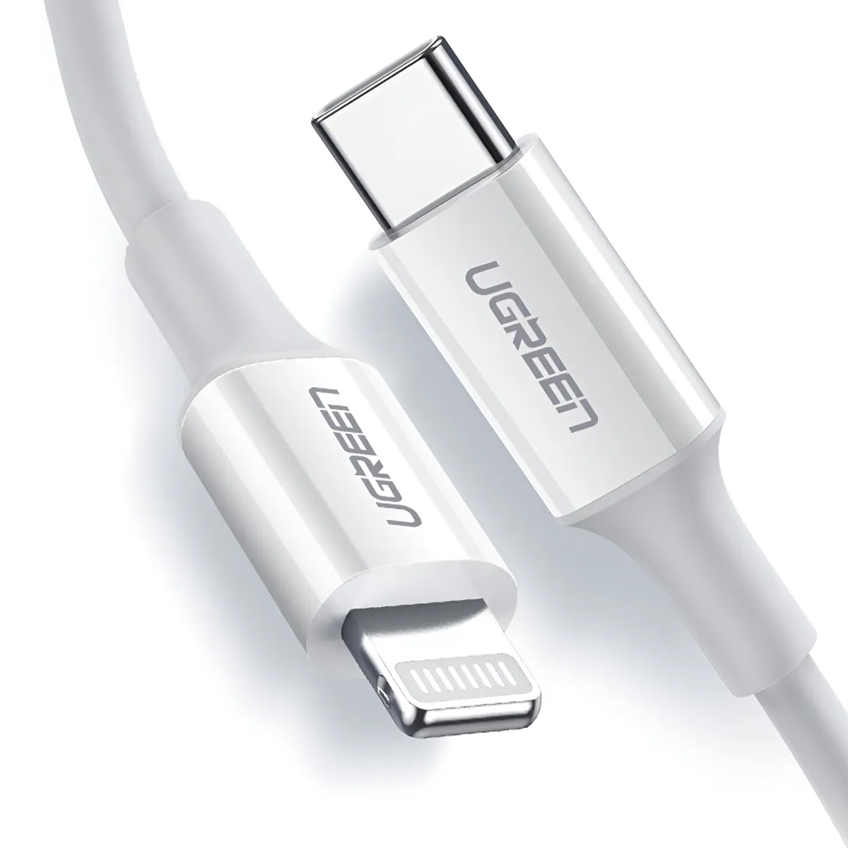 CABLE UGREEN USB-C A LIGHTNING 1M BLANCO US171 BLANCO - 2