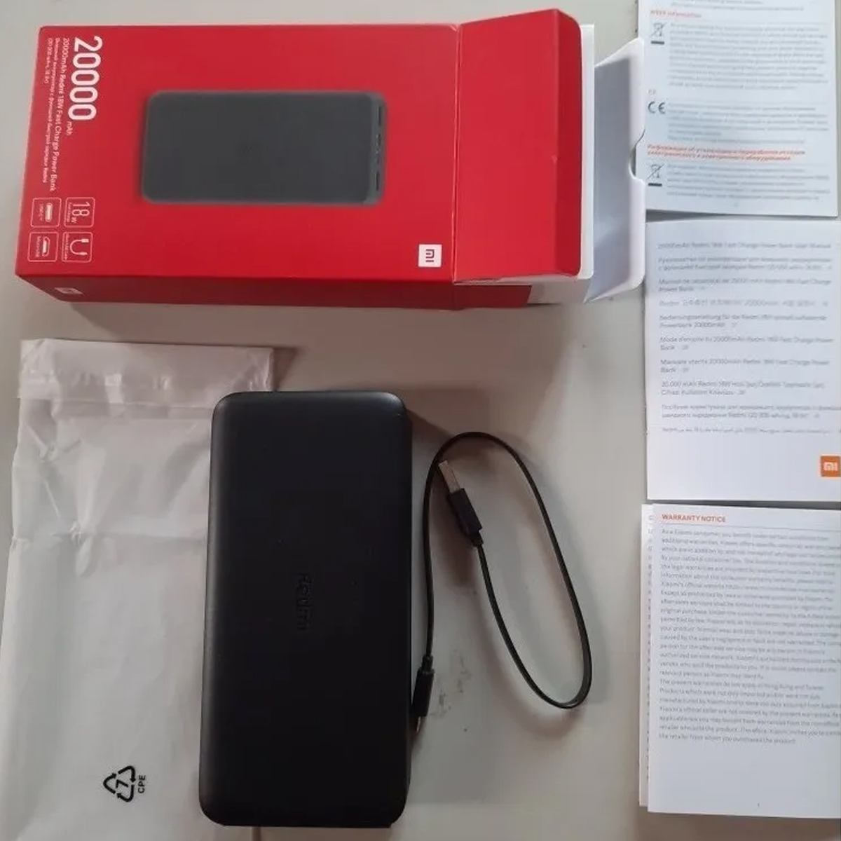 XIAOMI REDMI POWER BANK 20000 MAH 18W CARGA RAPIDA - 4