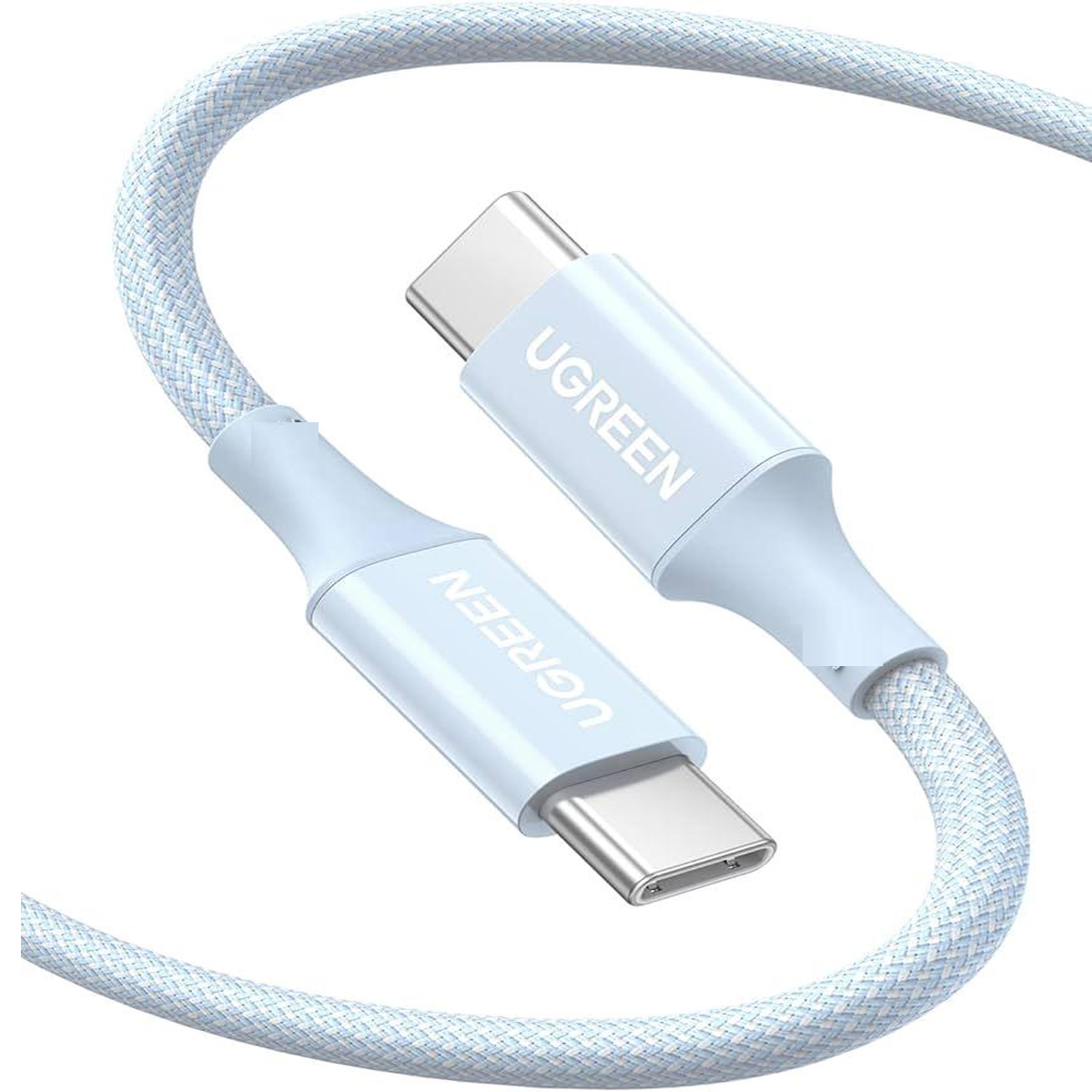 CABLE UGREEN USB-C A USB-C 1 METROS 60W L501 - CELESTE - 3