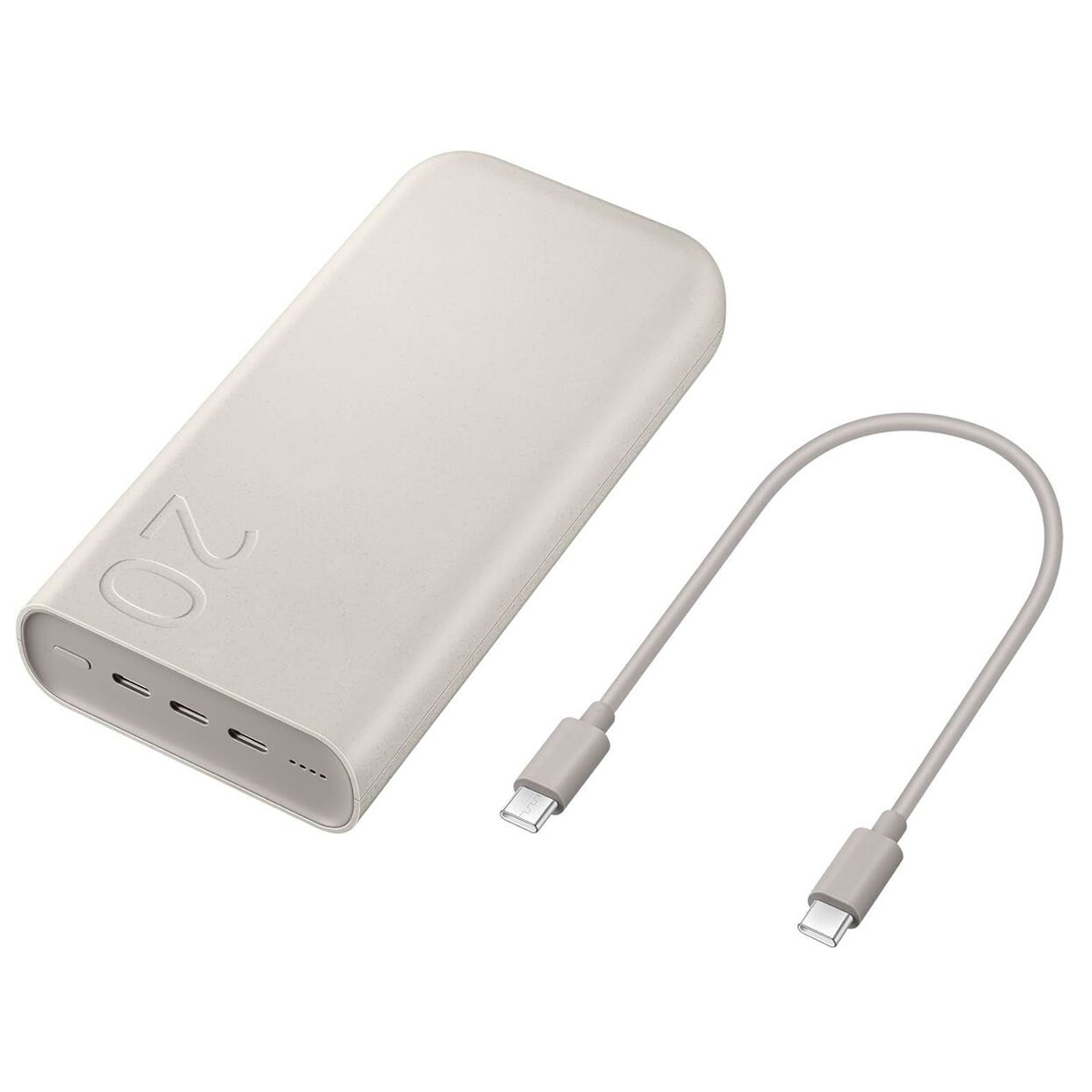 KIT SAMSUNG POWER BANK 20000 MAH + CARGADOR 60W BLANCO - 6