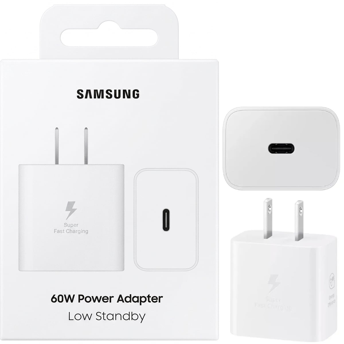 CARGADOR PARED SAMSUNG 60W LOW STANDBY TIPO C BLANCO - 1