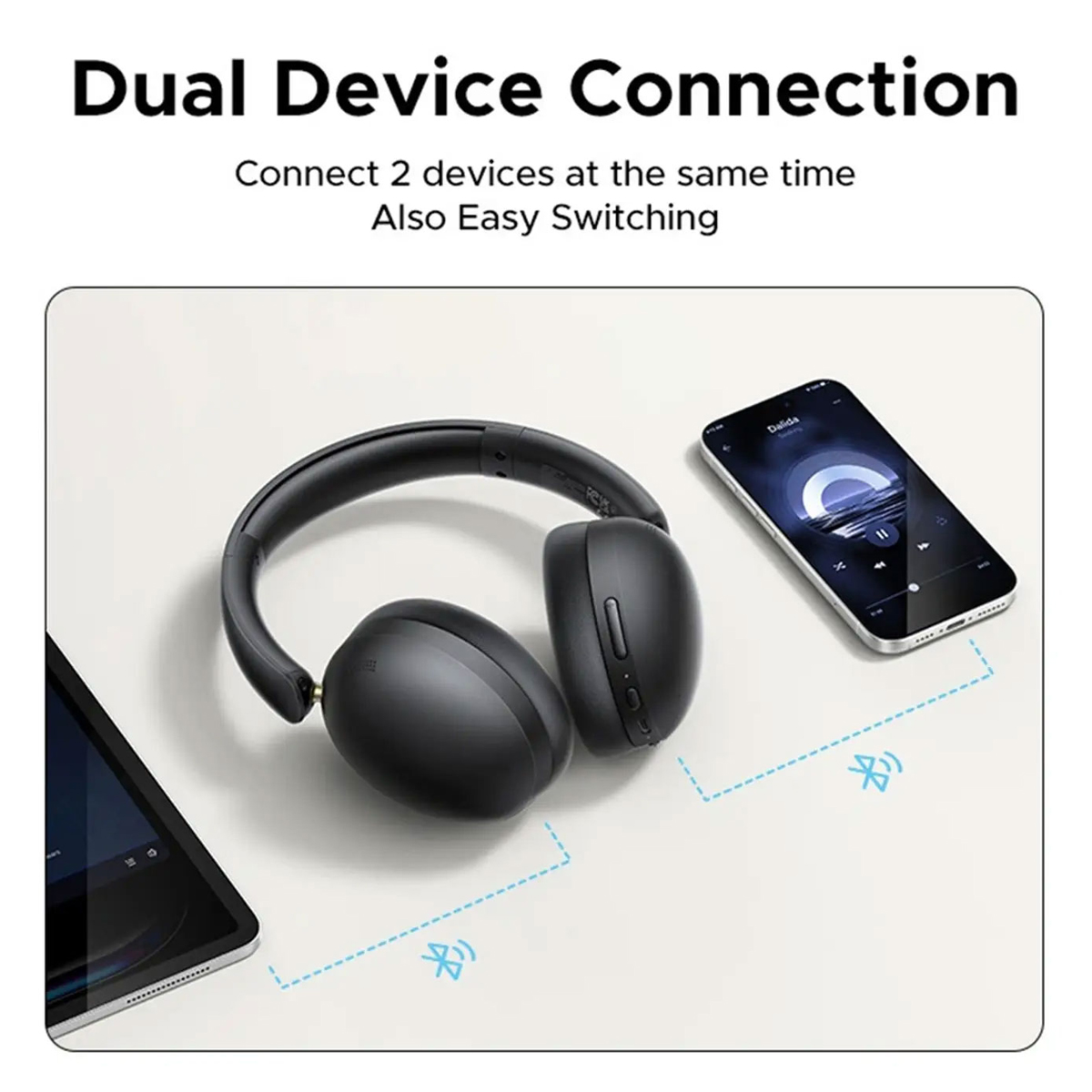 AUDÍFONOS INALÁMBRICOS STUDIO MAX2 BLUETOOTH TIPO DIADEMA NEGRO - 3