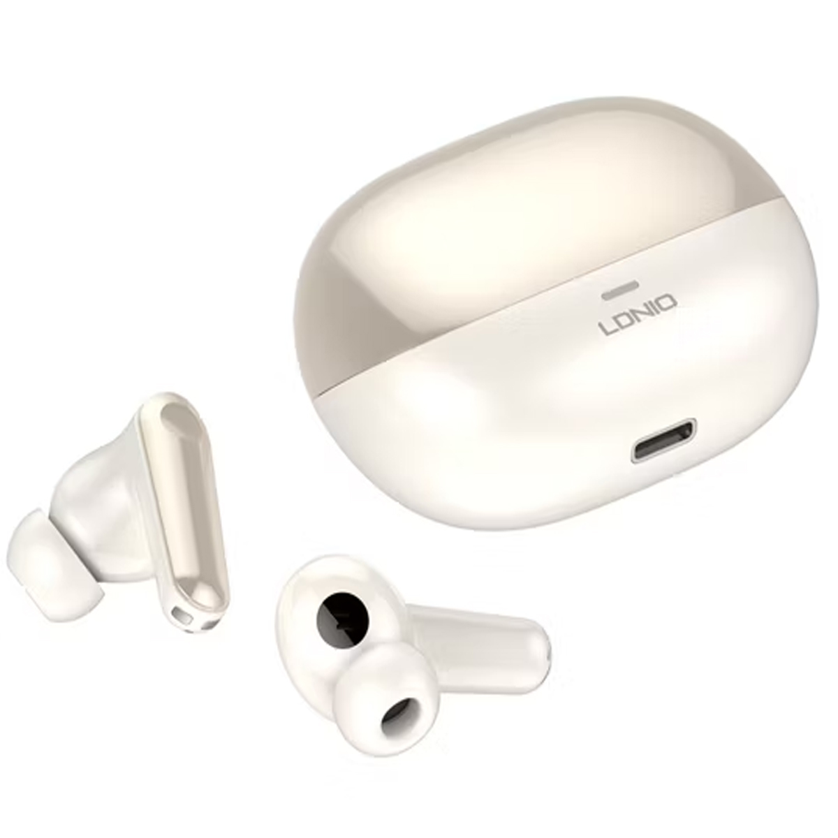 AUDÍFONOS INALÁMBRICOS LDNIO T06 BLUETOOTH ANC HIFI 30H - DORADO - 4