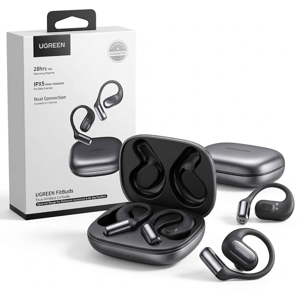 AUDÍFONOS UGREEN FITBUDS WS213 INALÁMBRICOS IA HIFI 30H IPX5 - 2