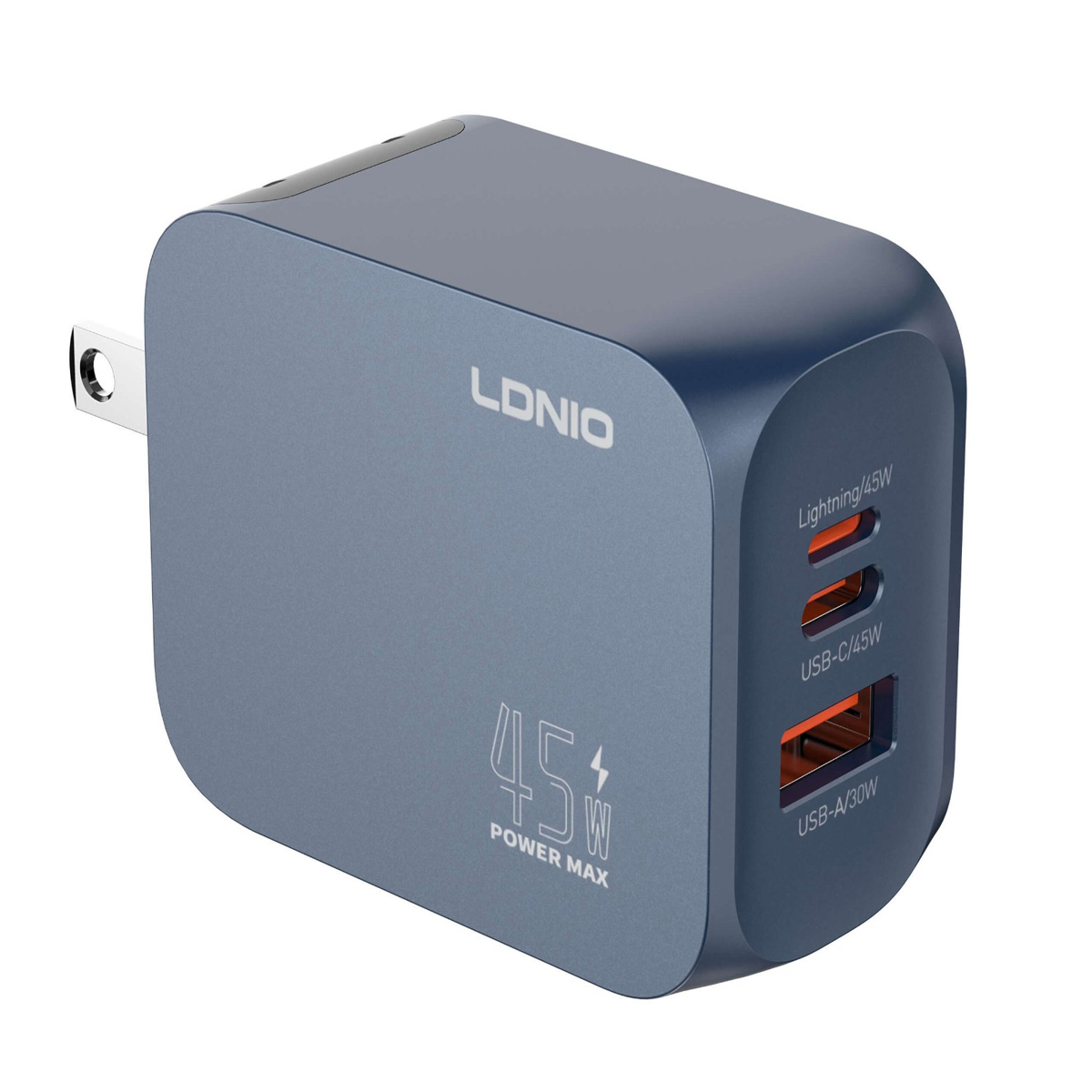 CARGADOR LDNIO 45W GAN SUPER FAST CHARGER CON CABLE INCLUIDO TIPO-C - 3