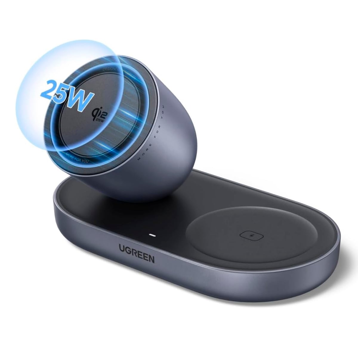 SOPORTE CARGADOR INALAMBRICO UGREEN W751 QI2 25W 2 EN 1 - 5