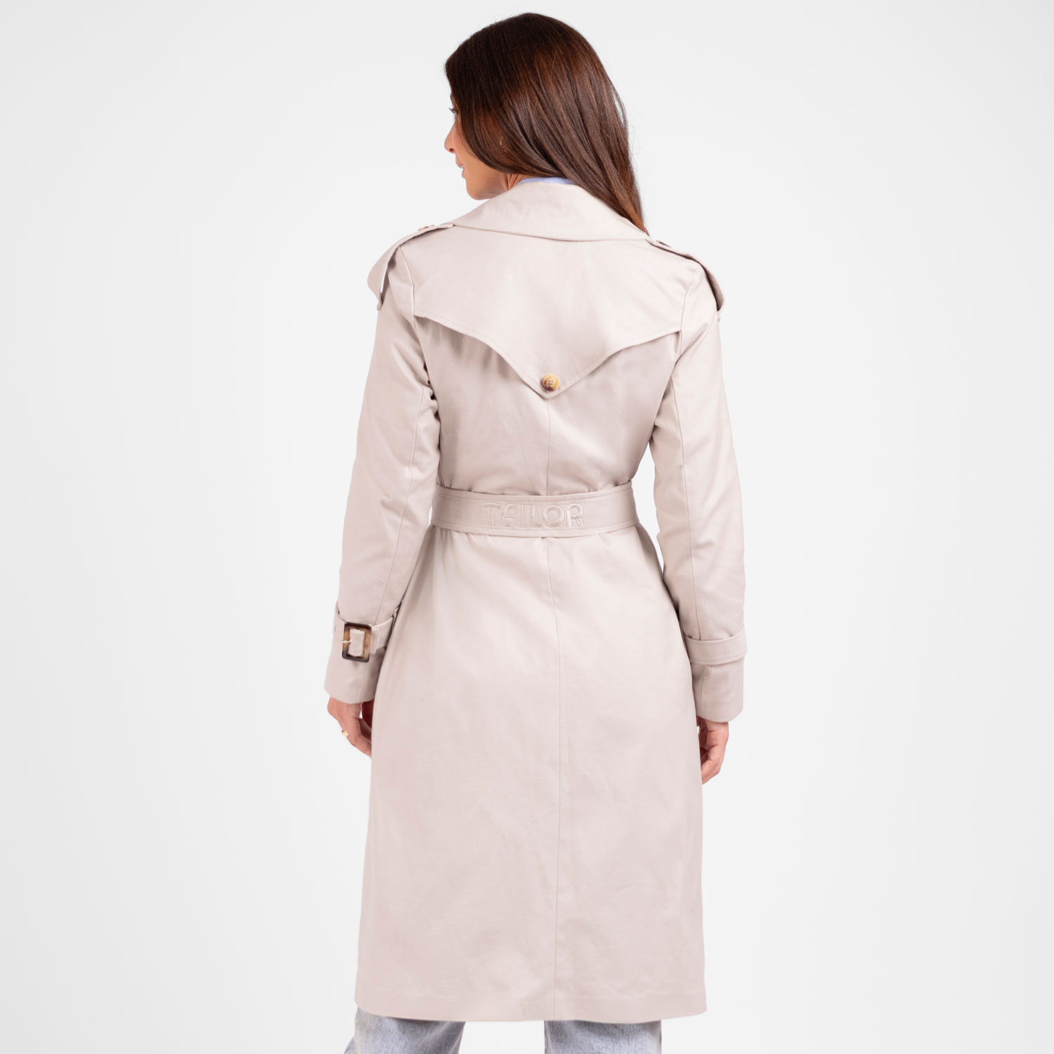 ABRIGO GABARDINA LARGO DE MUJER - 3