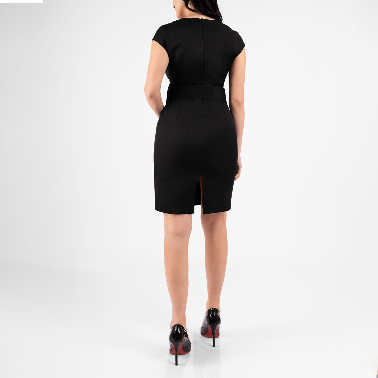 VESTIDO SASTRE CON CINTURON MUJER - 3