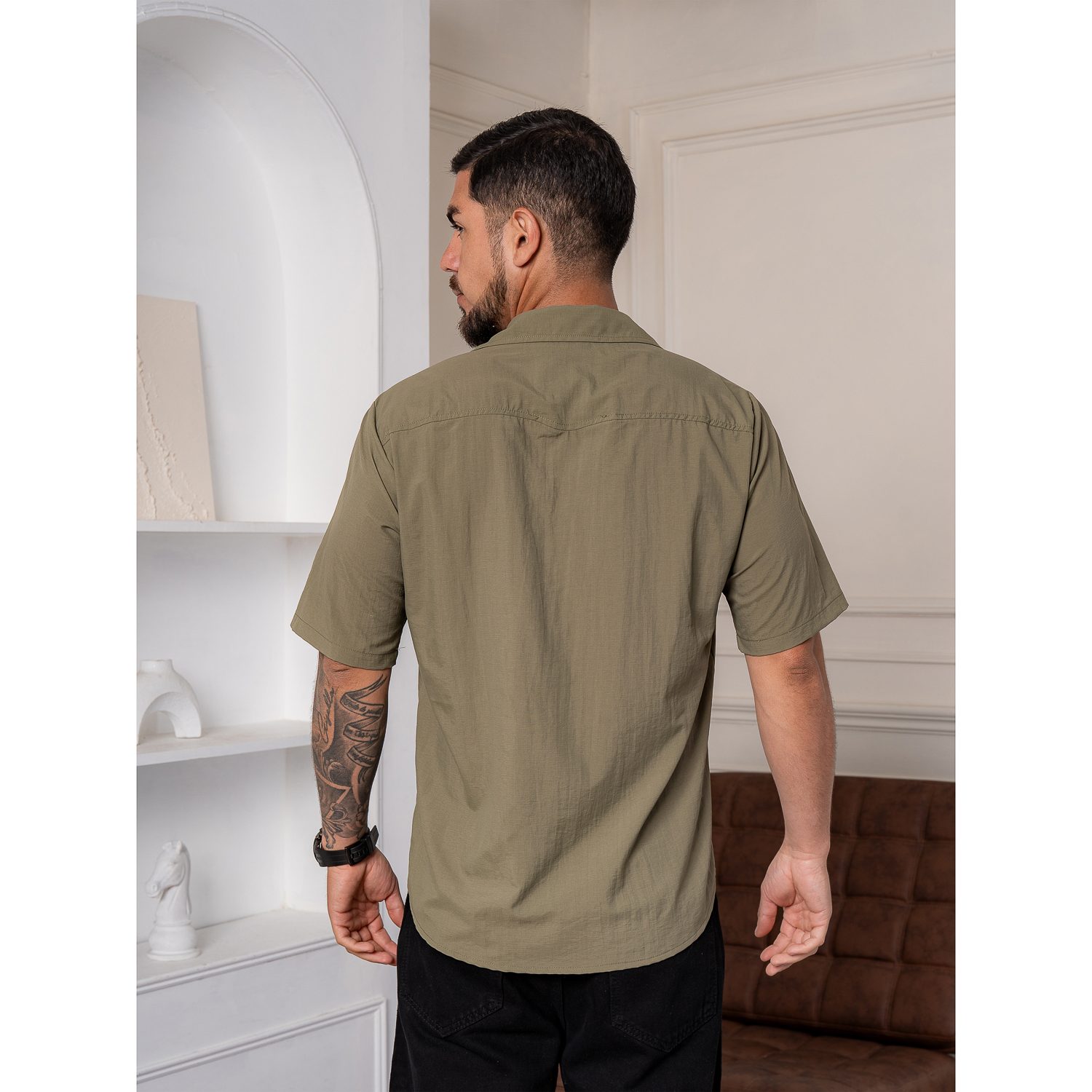 CAMISA MANGA CORTA CASUAL DE HOMBRE - 2