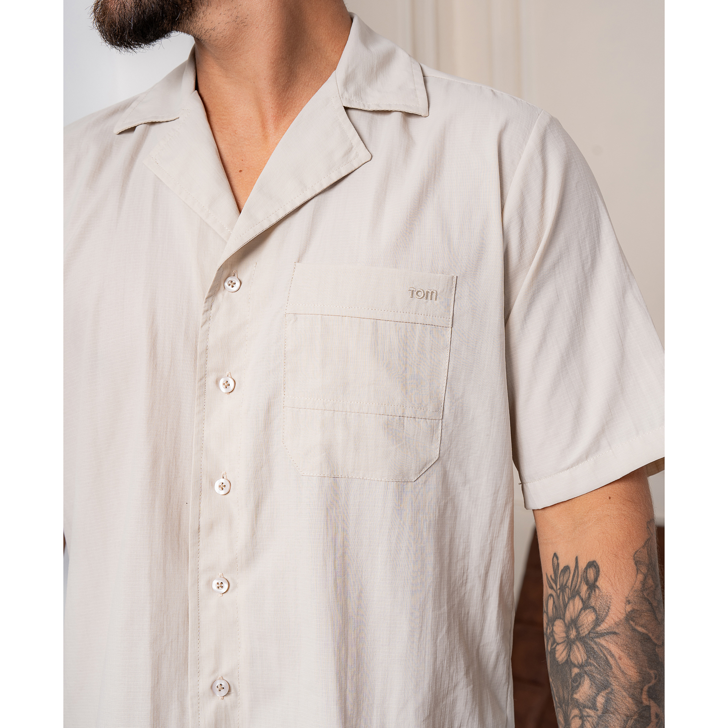 CAMISA MANGA CORTA CASUAL DE HOMBRE - 4