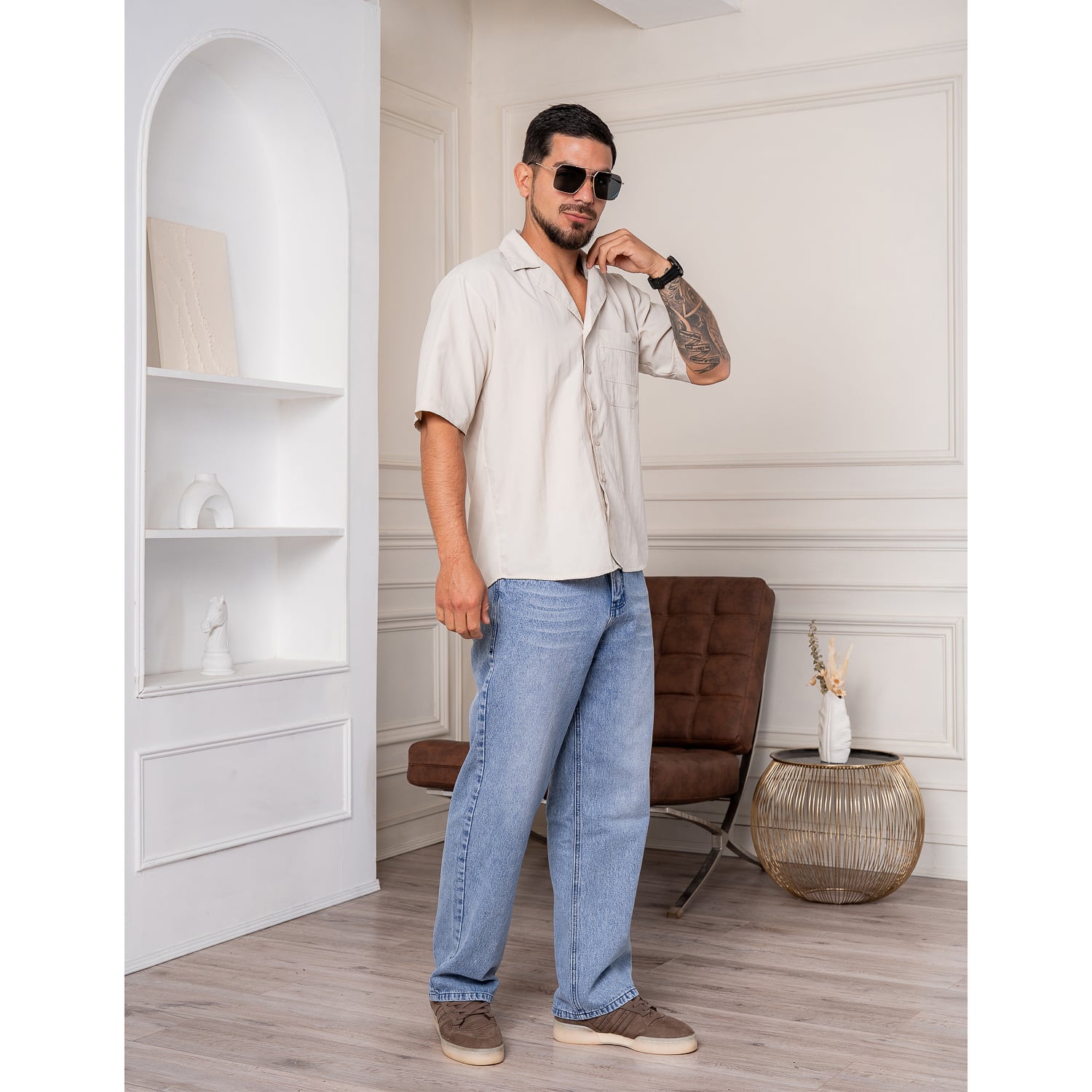 CAMISA MANGA CORTA CASUAL DE HOMBRE - 5