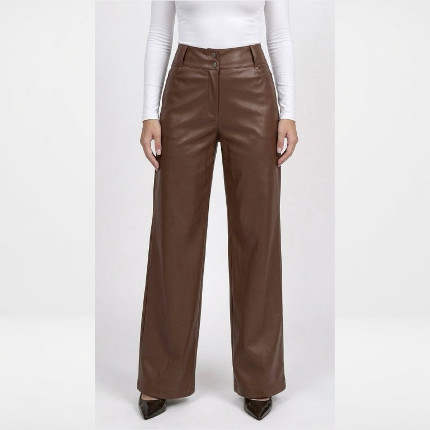PANTALON DE CUERINA CASUAL MUJER - 1