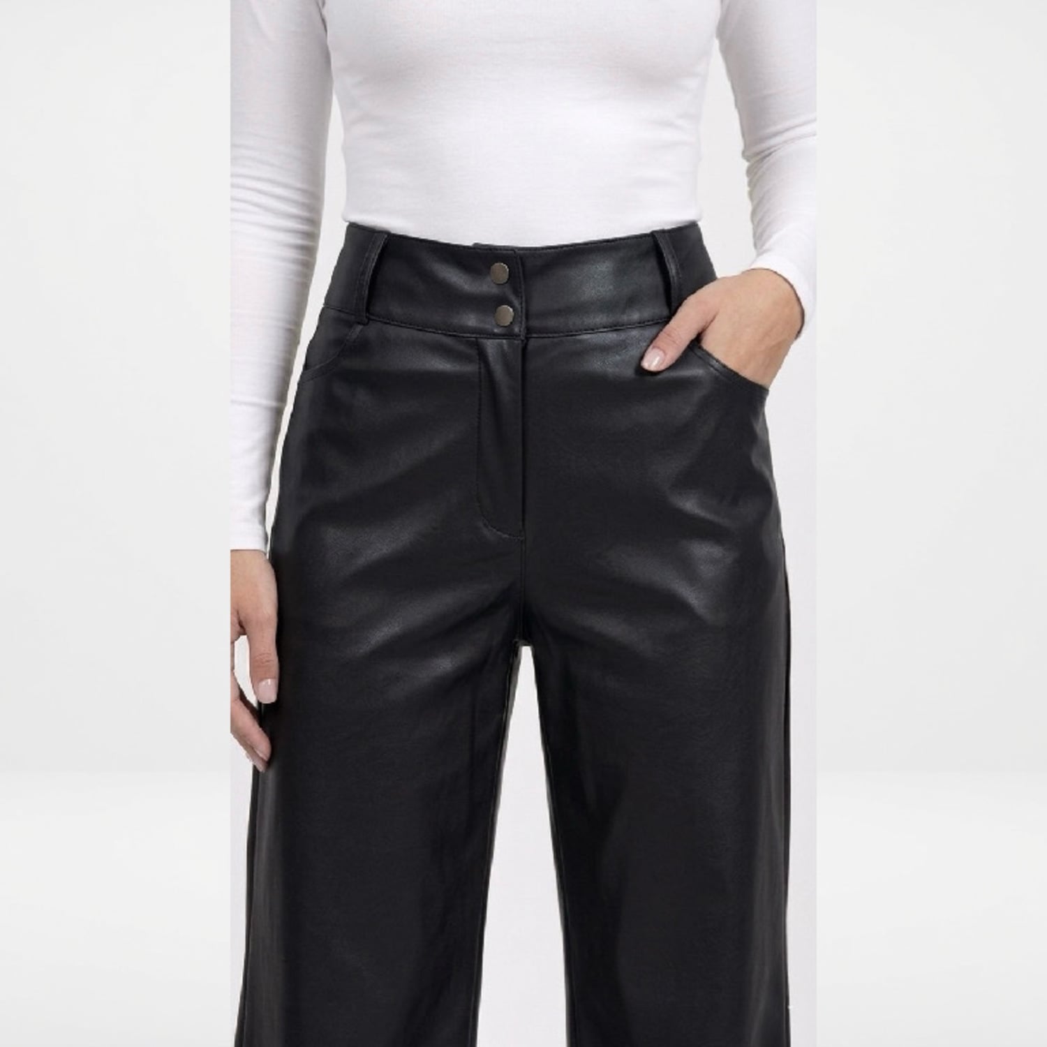 PANTALON DE CUERINA CASUAL MUJER - 2