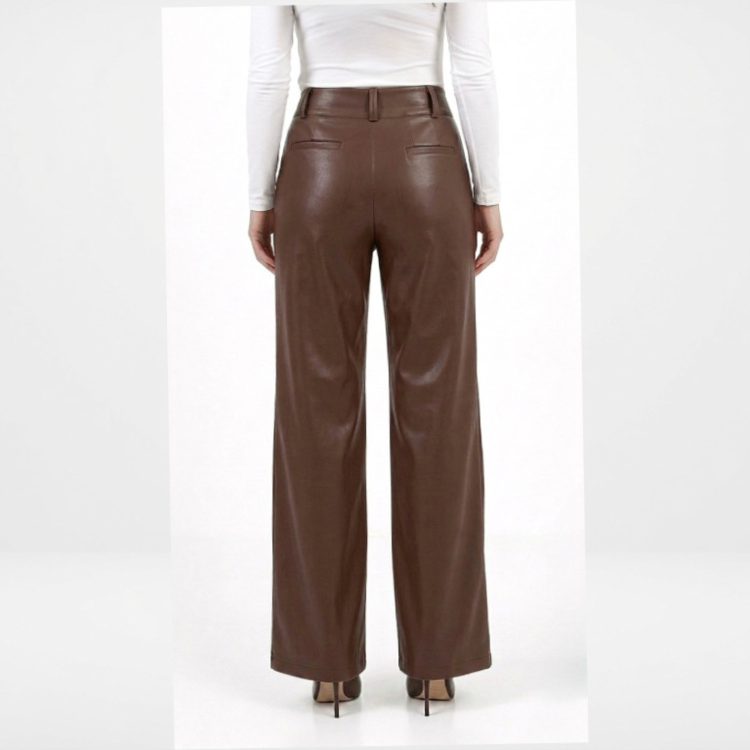 PANTALON DE CUERINA CASUAL MUJER - 3