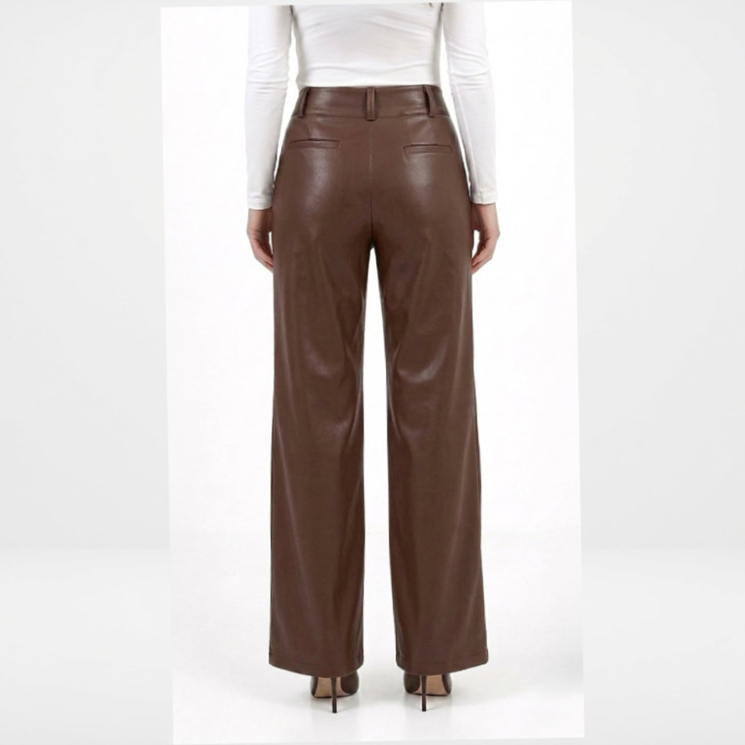 PANTALON DE CUERINA CASUAL MUJER - 3