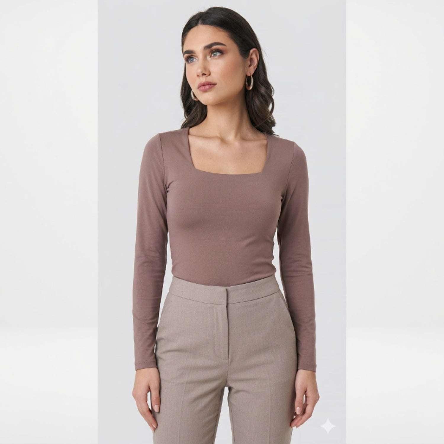 POLO MANGA LARGA CASUAL MUJER - 1