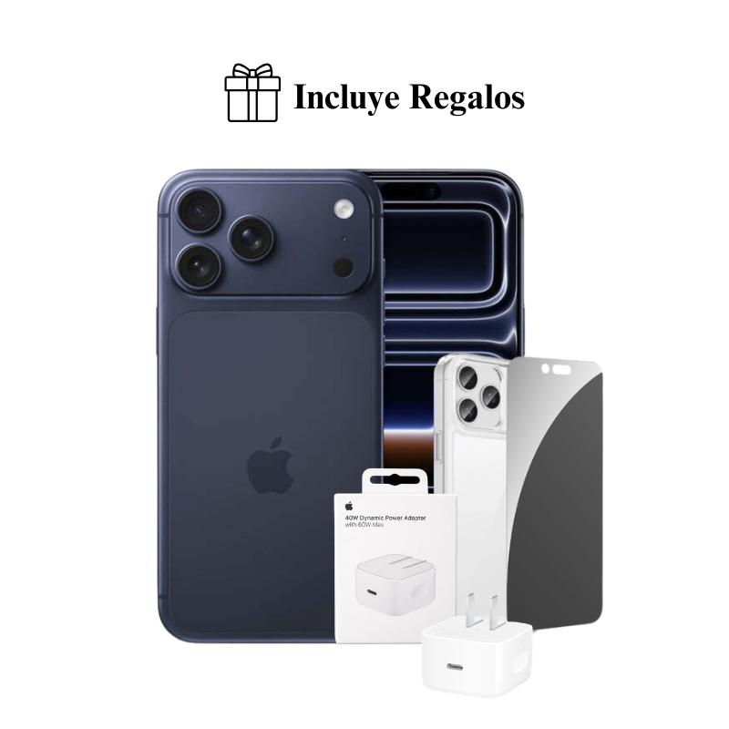 APPLE IPHONE 17 PRO MAX 512GB (ESIM) + CUBO DE 40W + REGALO - 1