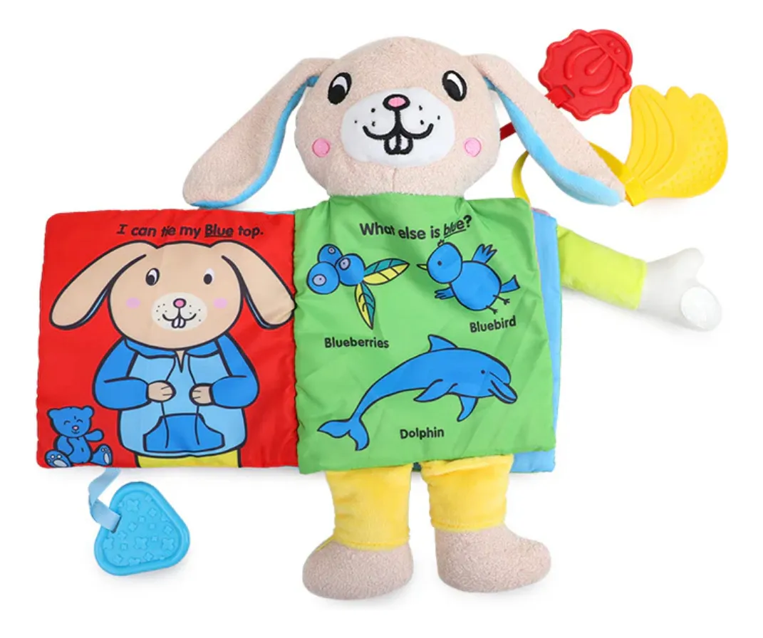LIBRO DE TELA CONEJITO DIDACTICO PARA BEBES - 1