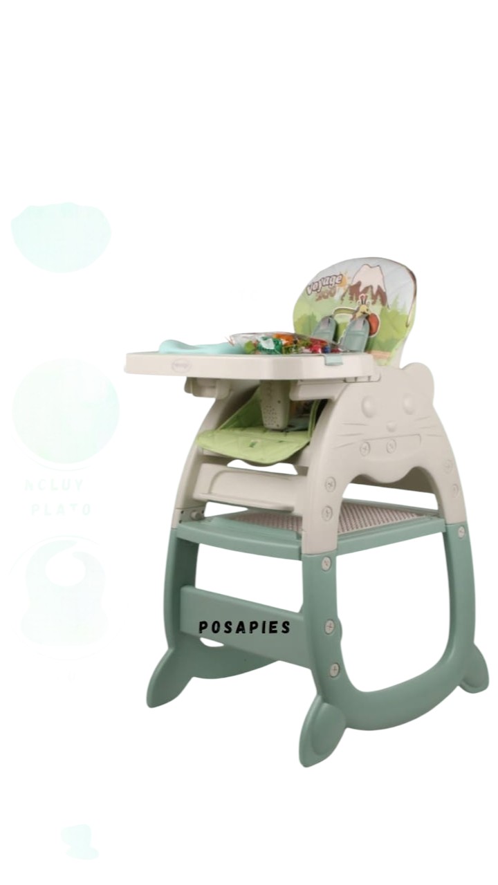 SILLA DE COMER PARA BEBES CON BLUETHOOT MODELO GATO - 1