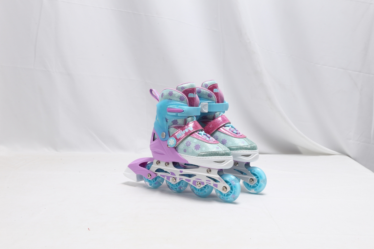 PATINES LINEALES 4 RUEDAS TURQUESA TALLA S 31-34 - 1