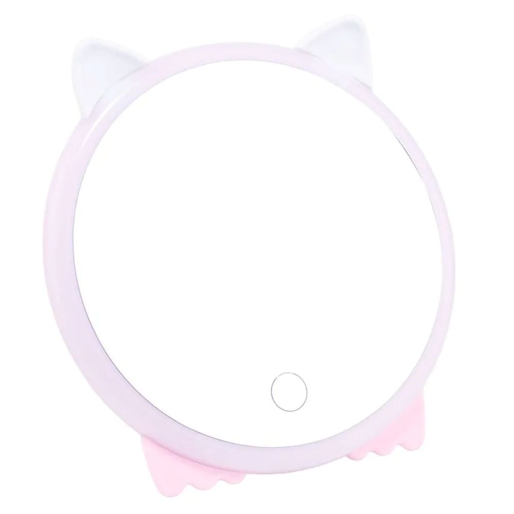 ESPEJO DE TOCADOR GATITA CON LUZ LED - 1