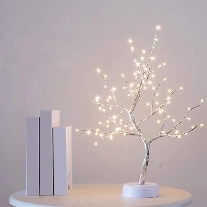 LAMPARA ARBOL RAMAS CON LUCES PARA MESA - 3