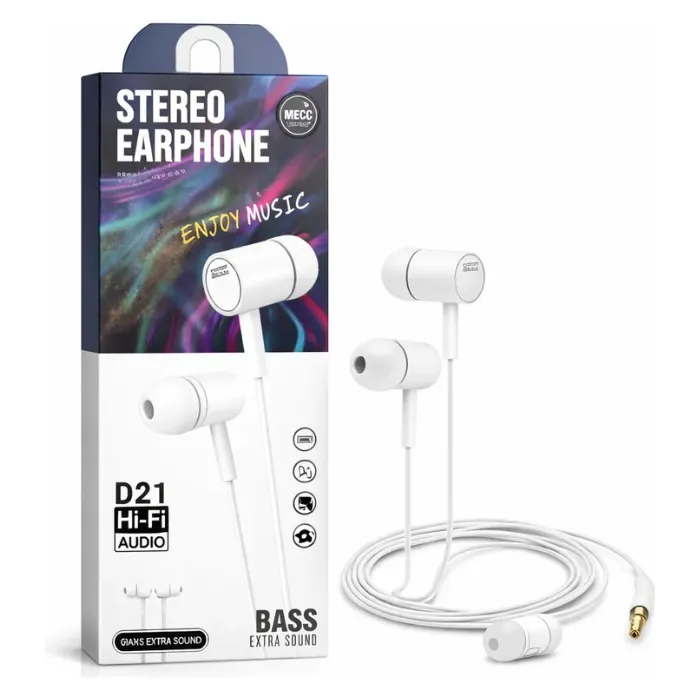 AURICULAR CON CABLE DE 3,5 MM CON MICROFONO - 1