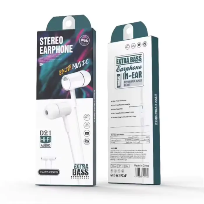 AURICULAR CON CABLE DE 3,5 MM CON MICROFONO - 4