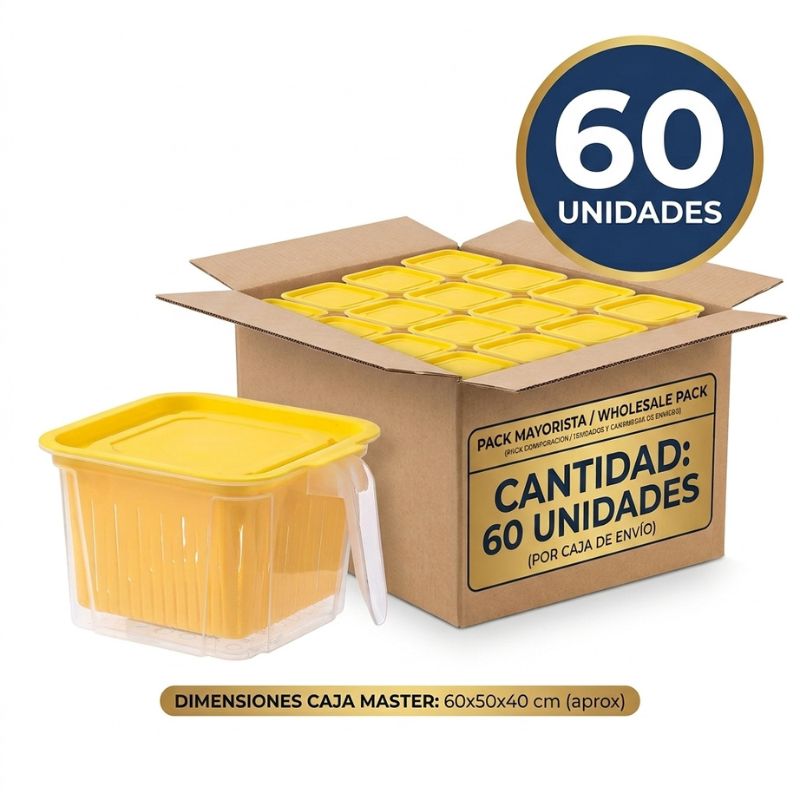 COLADOR DE FRUTAS Y VERDURAS CON TAPER 1200ML - 1