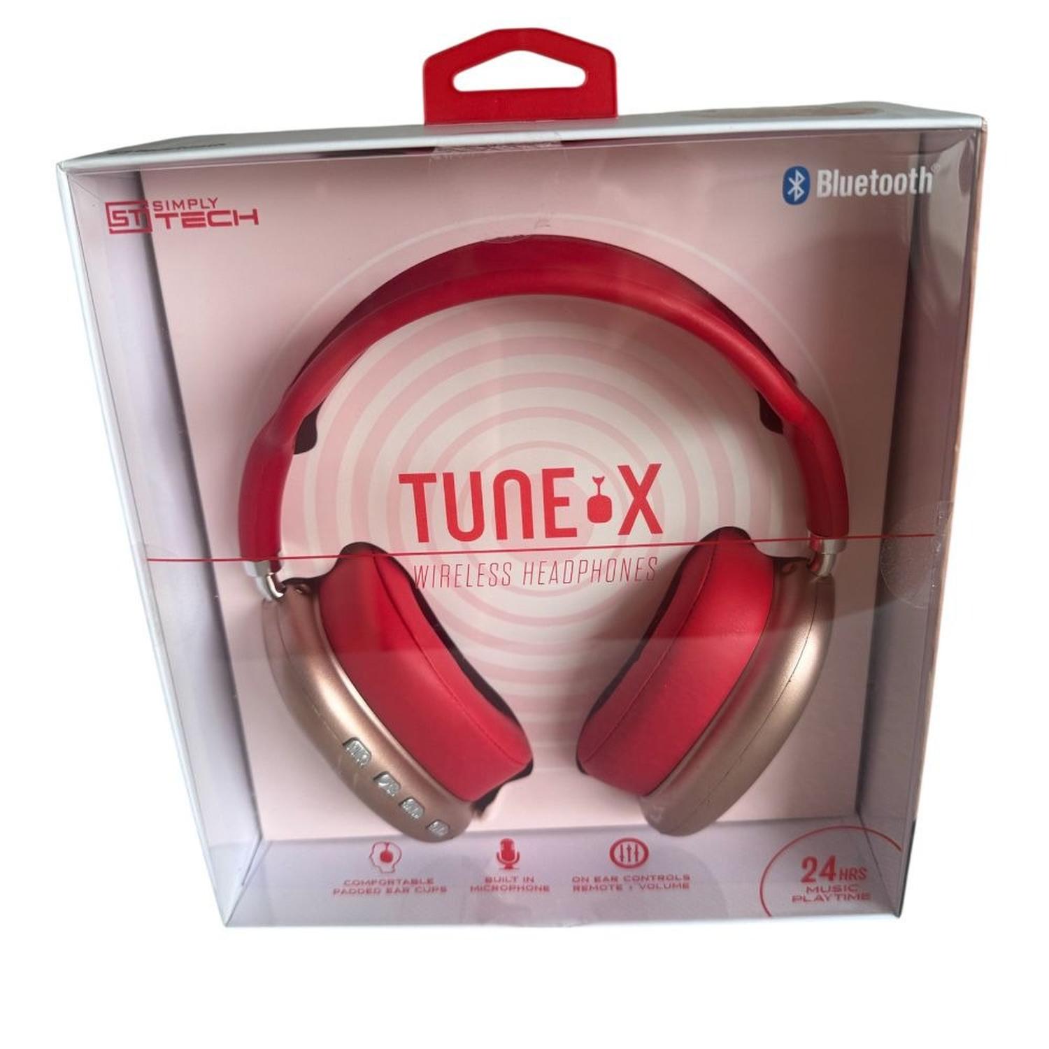AUDIFUNO BLUETOOTH SIMPLY TECH ROSA ROJO METALIZADO - 2