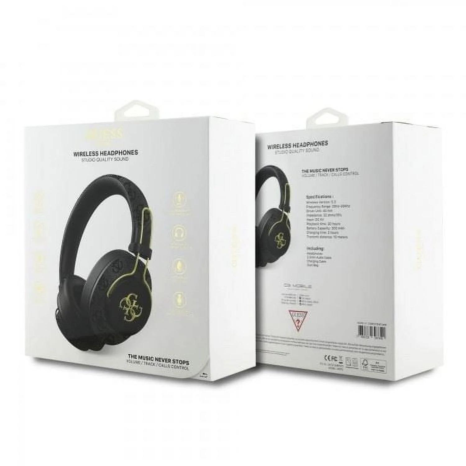 AUDIFUNO BLUETOOTH GUESS DE ALTA CALIDAD MONOGRAFIADO NEGRO - 1