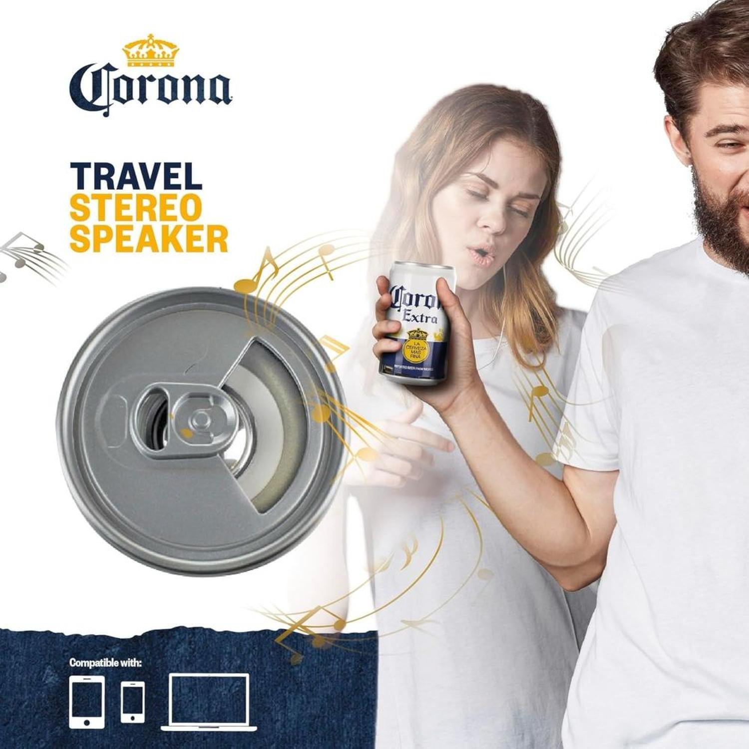 PARLANTE PORTÁTIL BLUETOOTH EN FORMA DE LATA CORONA EXTRA - 3