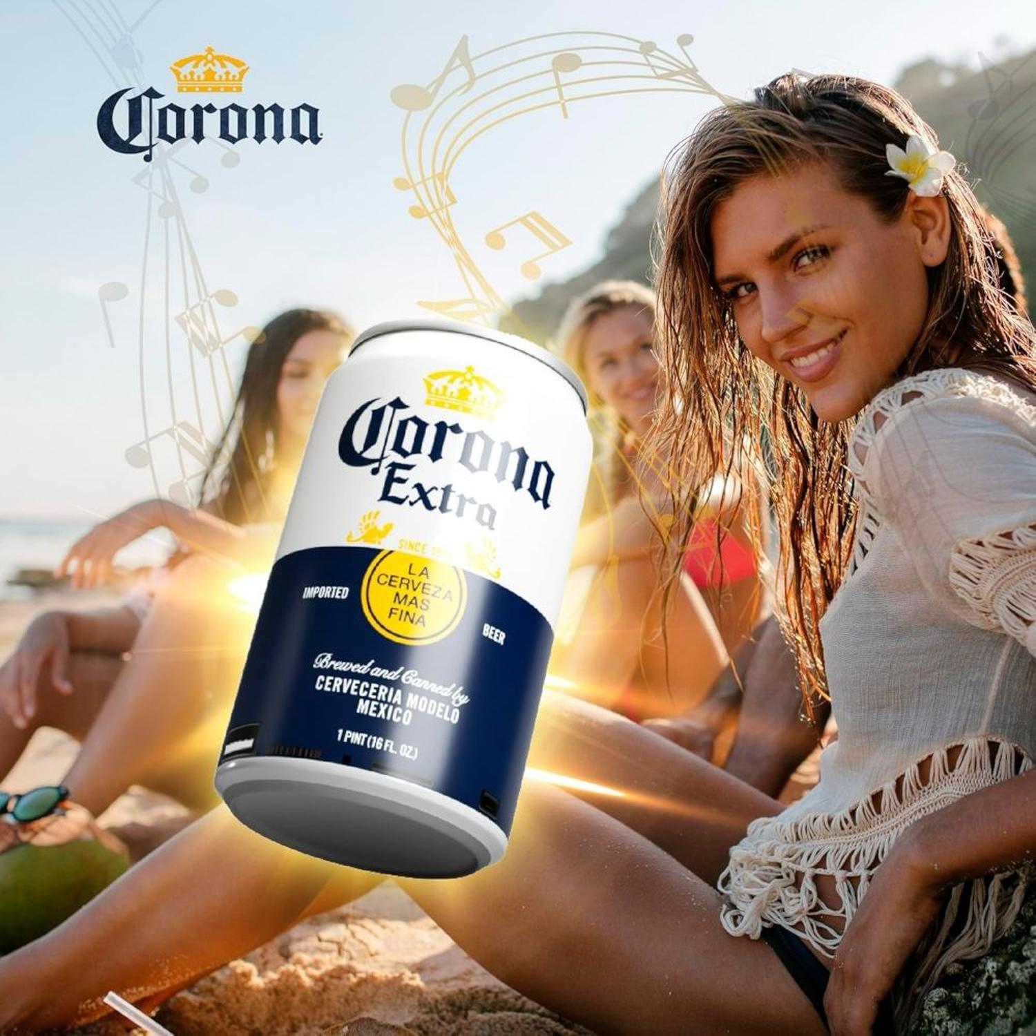PARLANTE PORTÁTIL BLUETOOTH EN FORMA DE LATA CORONA EXTRA - 4