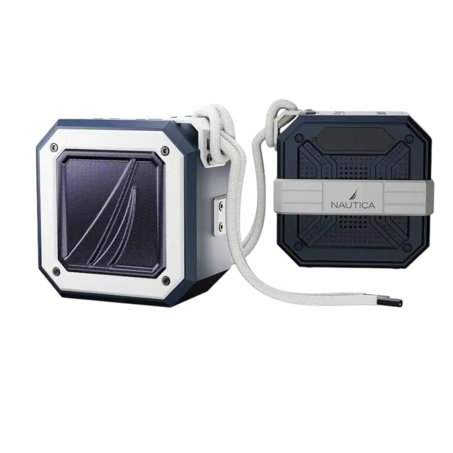 PARLANTE PORTÁTIL BLUETOOTH NAUTICA PARA S100 AZUL CON BLANCO - 1