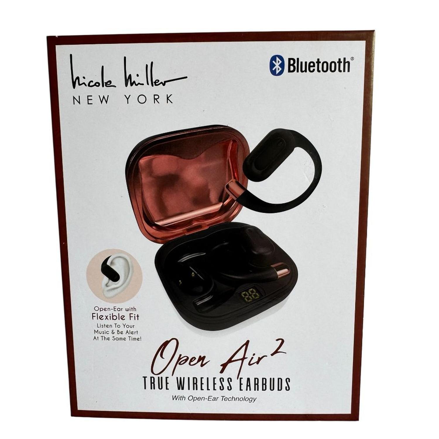 AUDÍFONOS BLUETOOTH MODERNOS OPEN AIR 2 NEGROS - 2