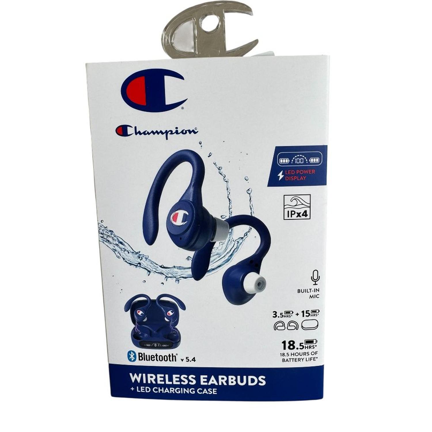 AUDÍFONOS INALÁMBRICOS BLUETOOTH CHAMPION AZUL - 1