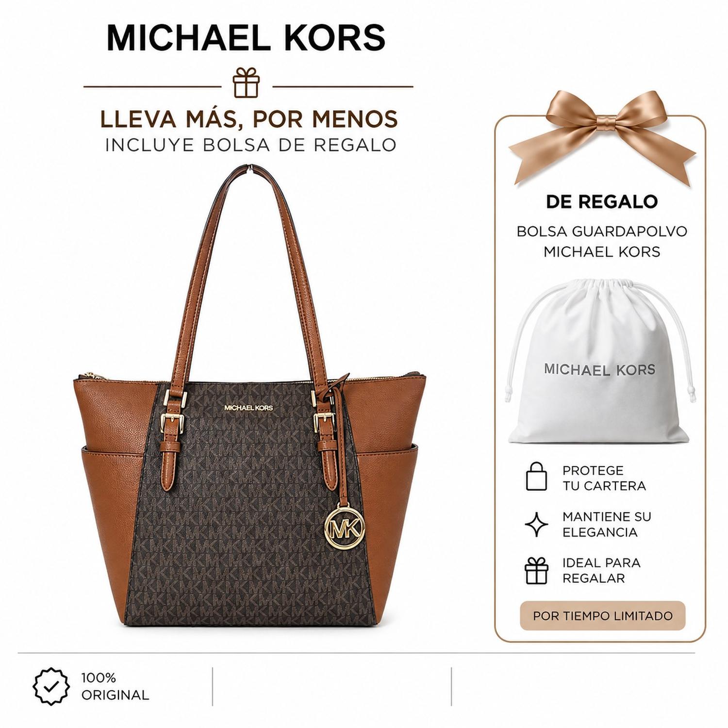 CARTERA TOTE BAG CHARLOTTE MICHAEL KORS COLOR MARRON - 4