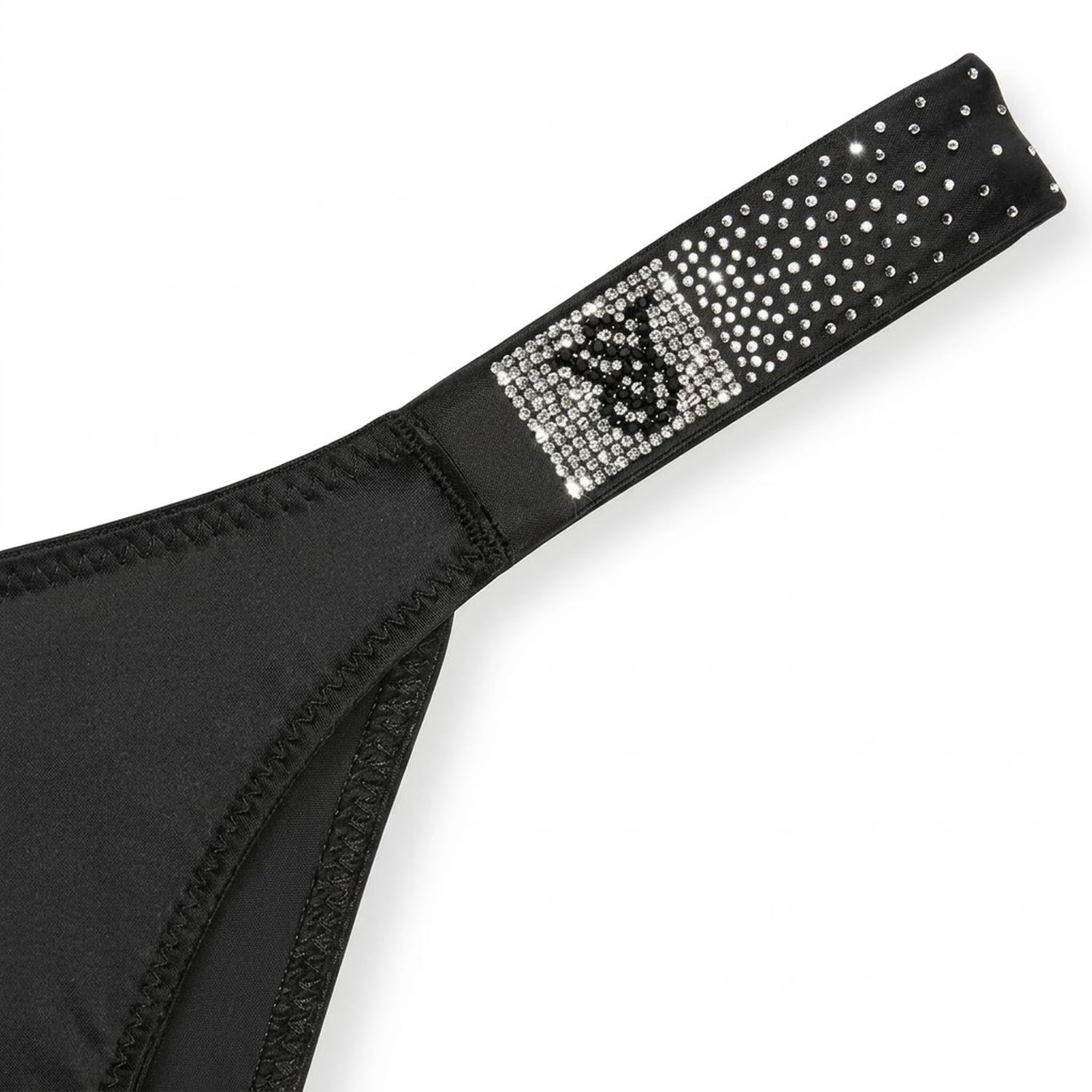 CALZONES TANGA NEGRO CON BRILLANTE VICTORIAS SECRET - 2