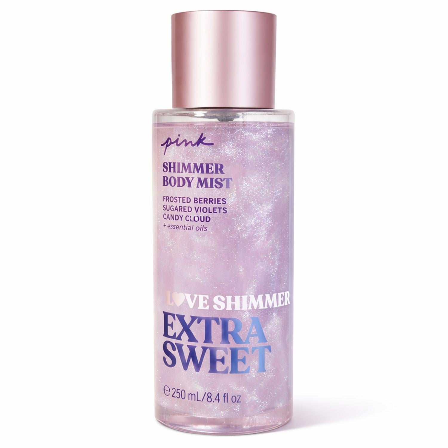 BODY MIST PINK VICTORIA'S SECRET EXTRA SWEET CON BRILLO 250ML - 1