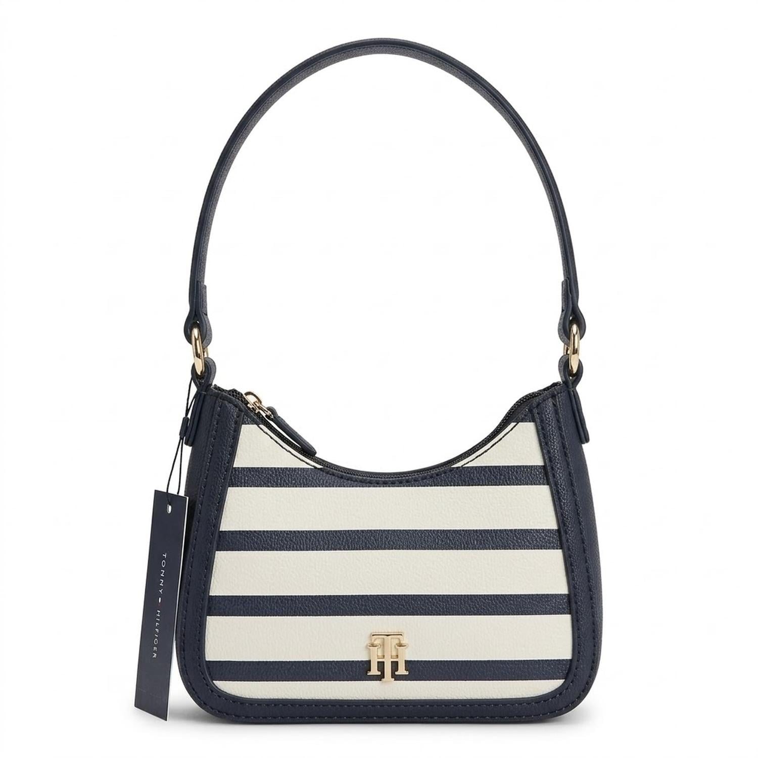CARTERA MINI TOMMY HILFIGER SHOULDER BAG COLOR BLANCO Y AZUL - 1
